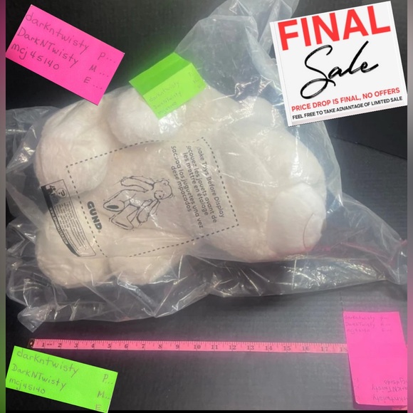 LAST ONE!  SEALED BNWT GUND 18” SNUFFLES POLAR BEAR 6054271 ADORABLY PLUMP - Picture 8 of 14